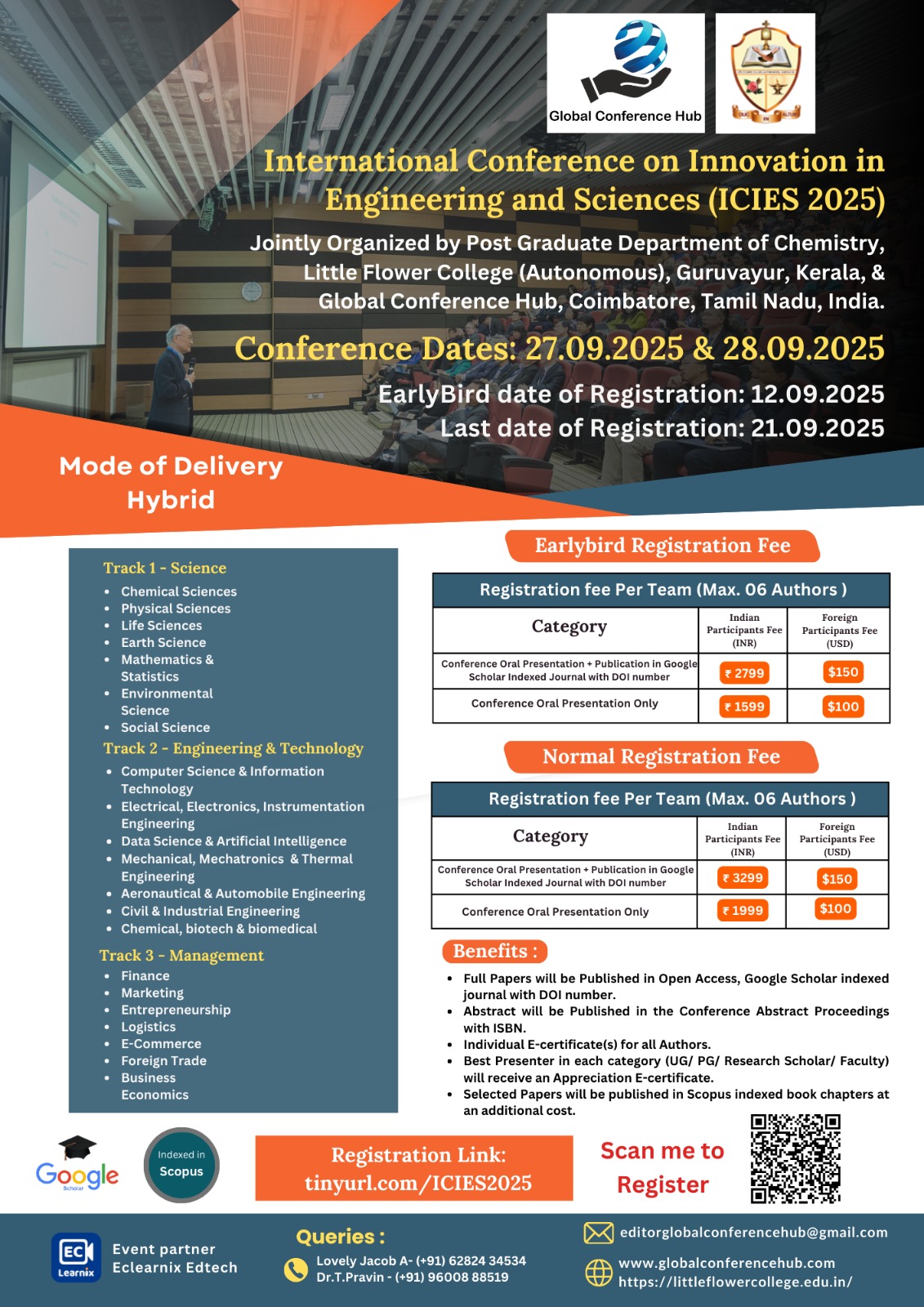 International Conference on Innovation in Engineering and Sciences ICIES 2025